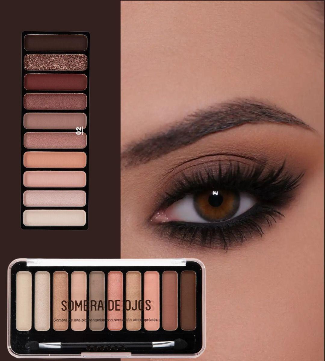Set 2 Sombra Ojos Paleta Multifuncional Polvo 10 Colores Jhn-5