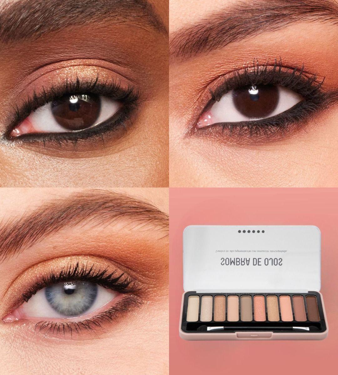 Set 2 Sombra Ojos Paleta Multifuncional Polvo 10 Colores Jhn-7