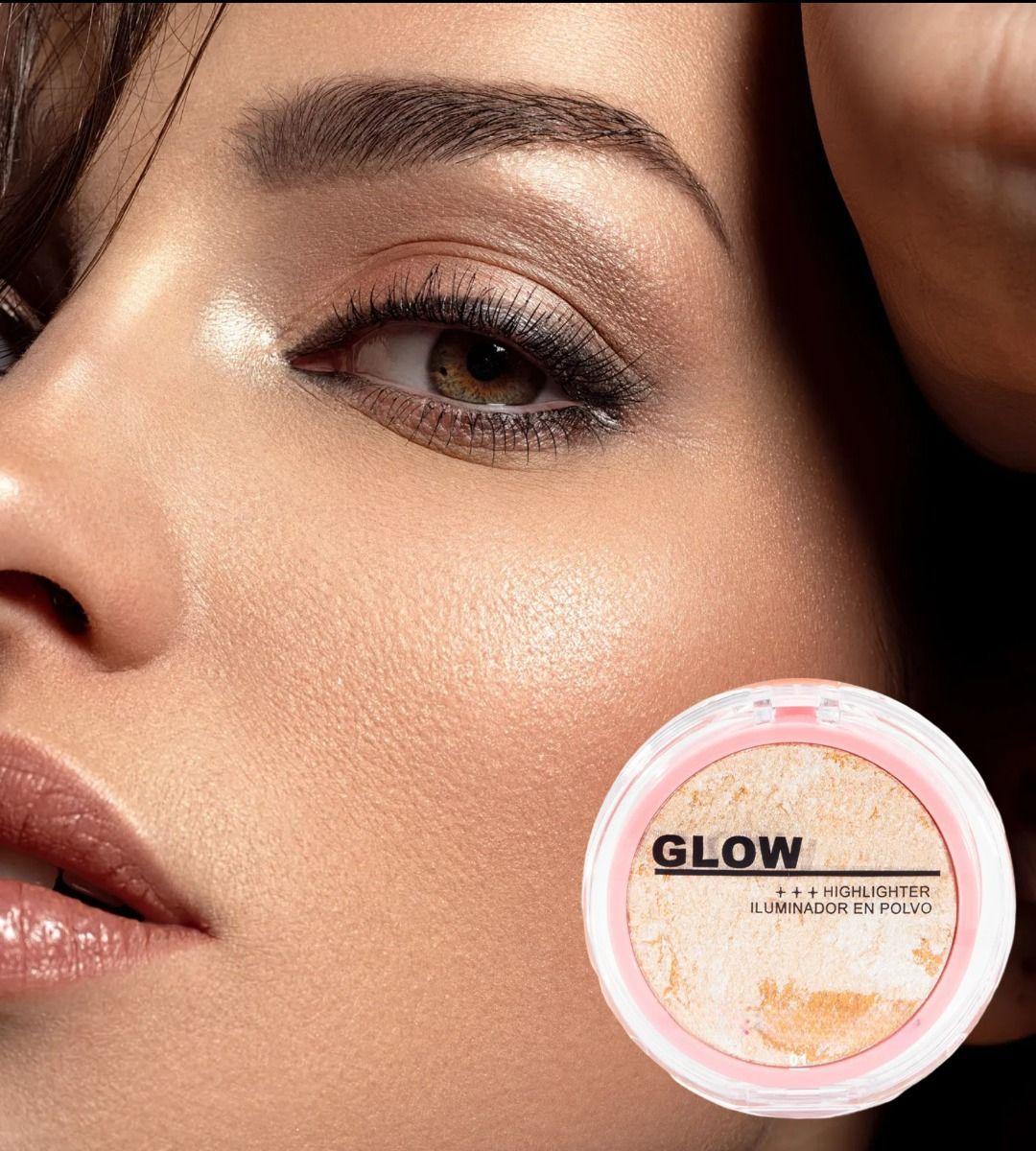 Set 2 Iluminador Polvo Rostro Brillo Sutil Luminosidad Jhn-0