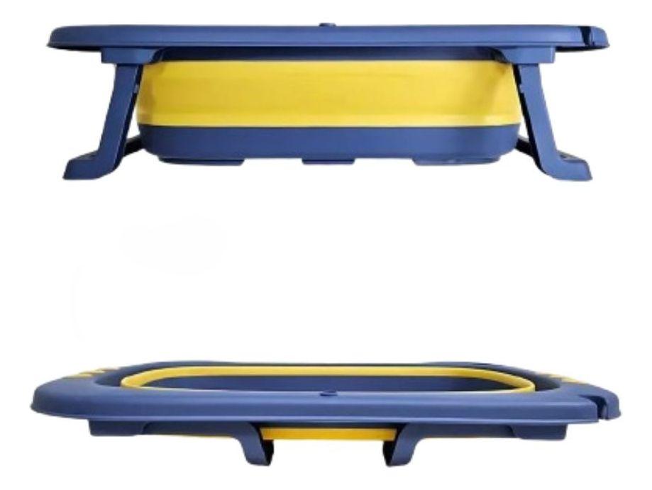 BAÑERA BAÑO PLEGABLE DISEÑO ANIMALES SOPORTE JABON BEBE LAU-4