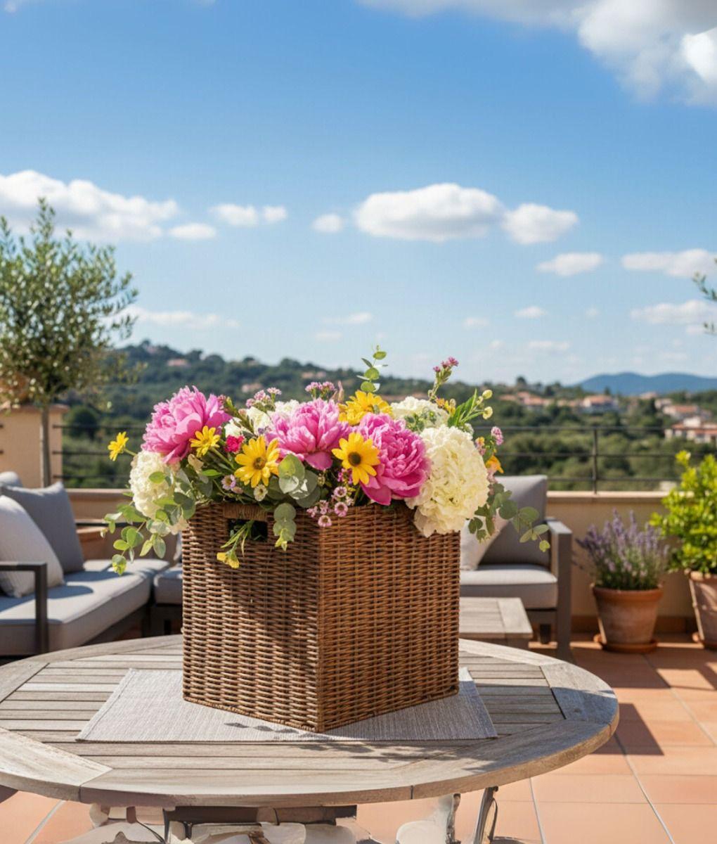 Canasto Organizador Cesta Almacenamiento Trenzada Jhn-8