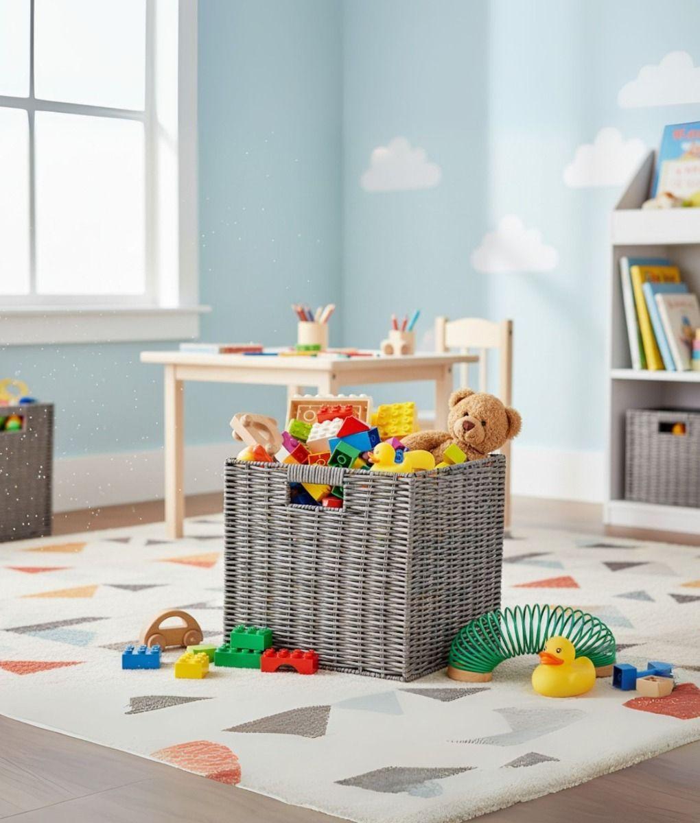 Canasto Organizador Cesta Almacenamiento Trenzada Jhn-9