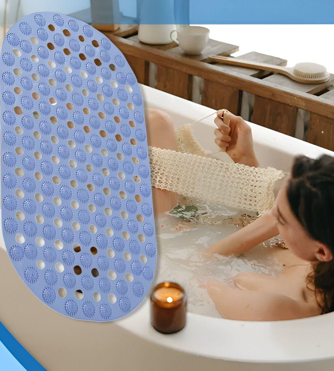 Set 3 Alfombra Baño Ducha Antideslizante Drenaje Ovalada Jhn-5