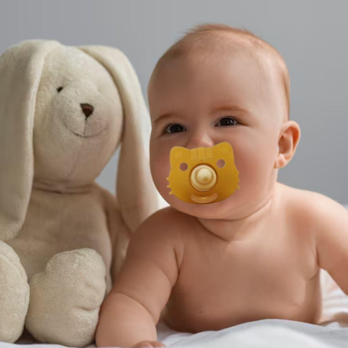 SET 2 CHUPETES CON CAJA SILICONA ANATOMICO BEBE LAU-8