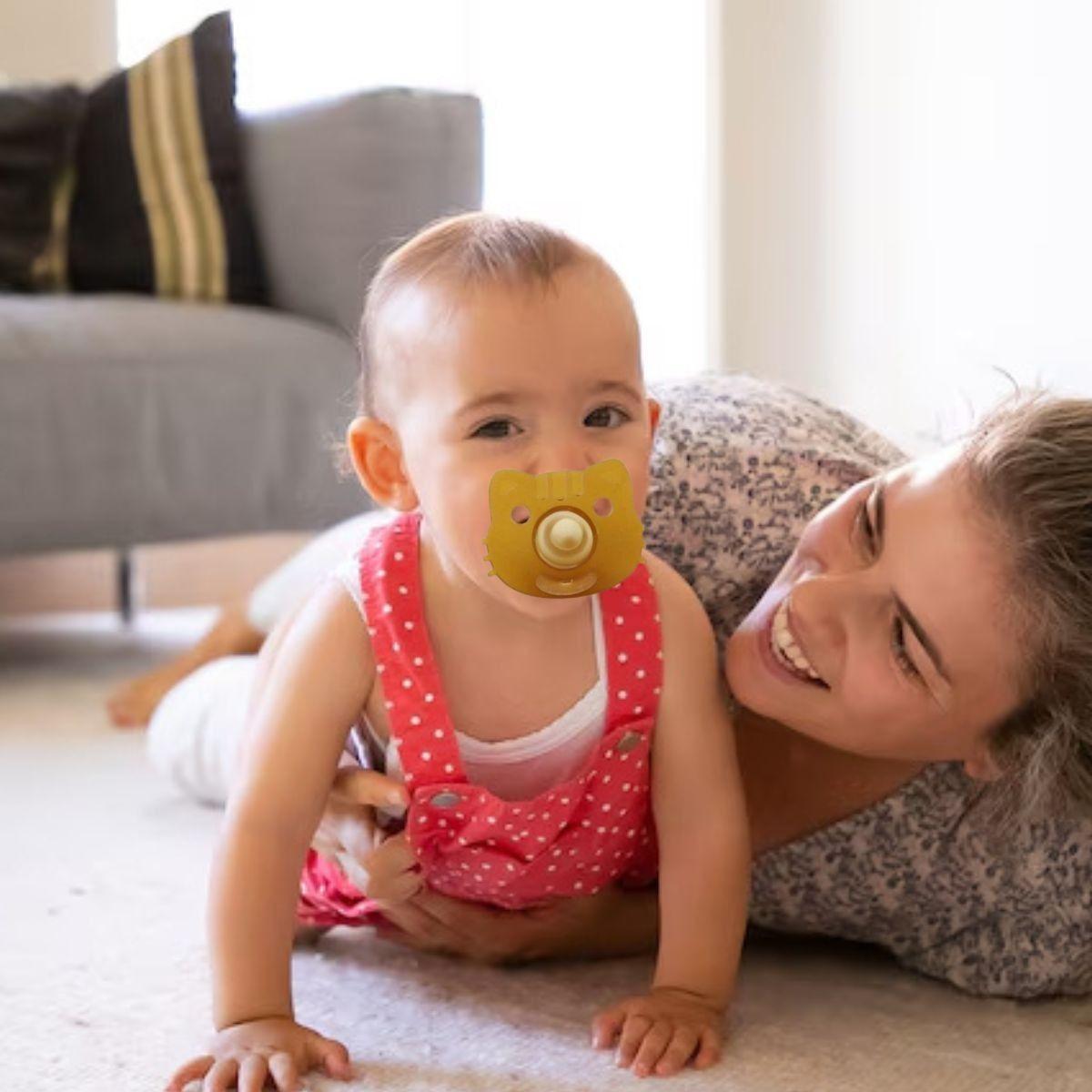 SET 2 CHUPETES CON CAJA SILICONA ANATOMICO BEBE LAU-9