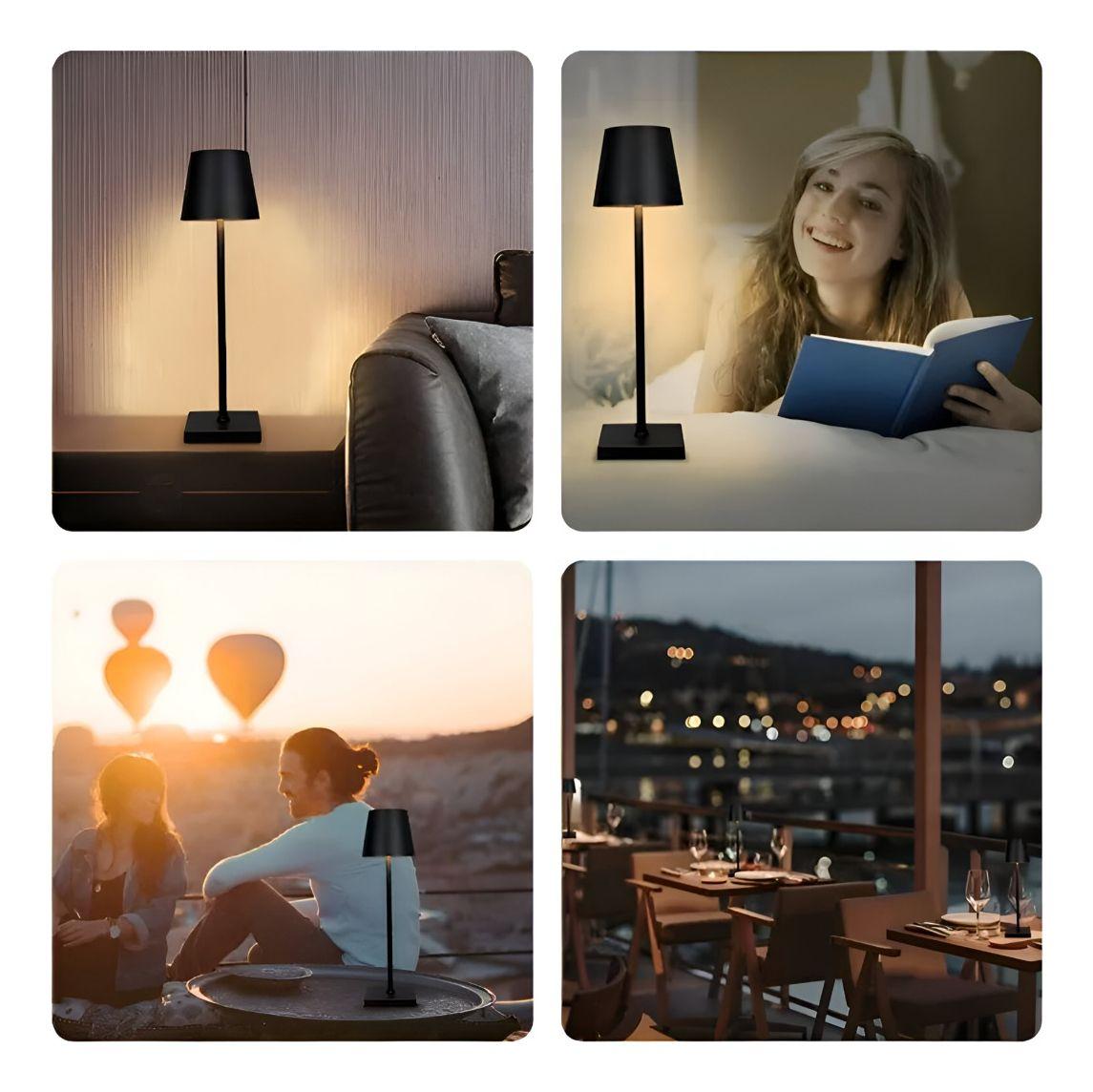 Lámpara Mesa Táctil Led Inalámbrica Usb Luz Noche Jhn-4