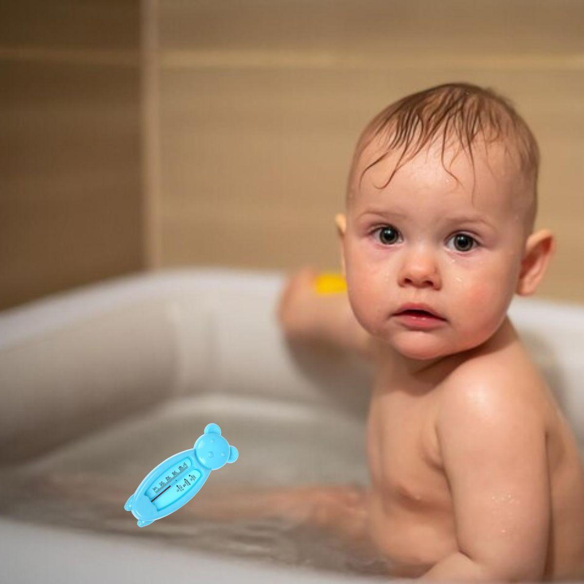 SET 6 TERMOMETRO DE BAÑO AGUA FORMA OSO TEMPERATURA BEBE LAU-3