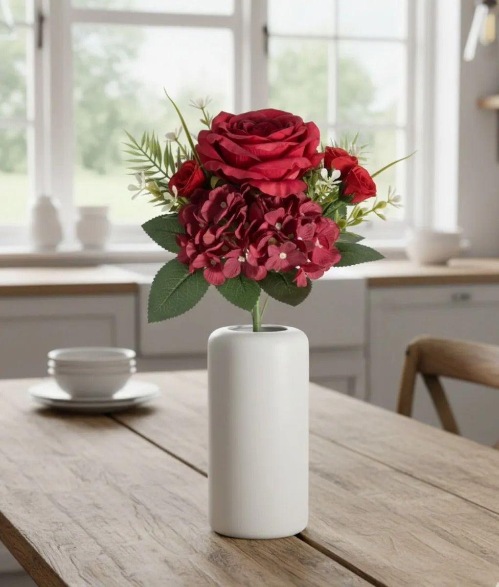 Set 2 Ramo Floral Artificial Decorativo Ramillete Jhn-8