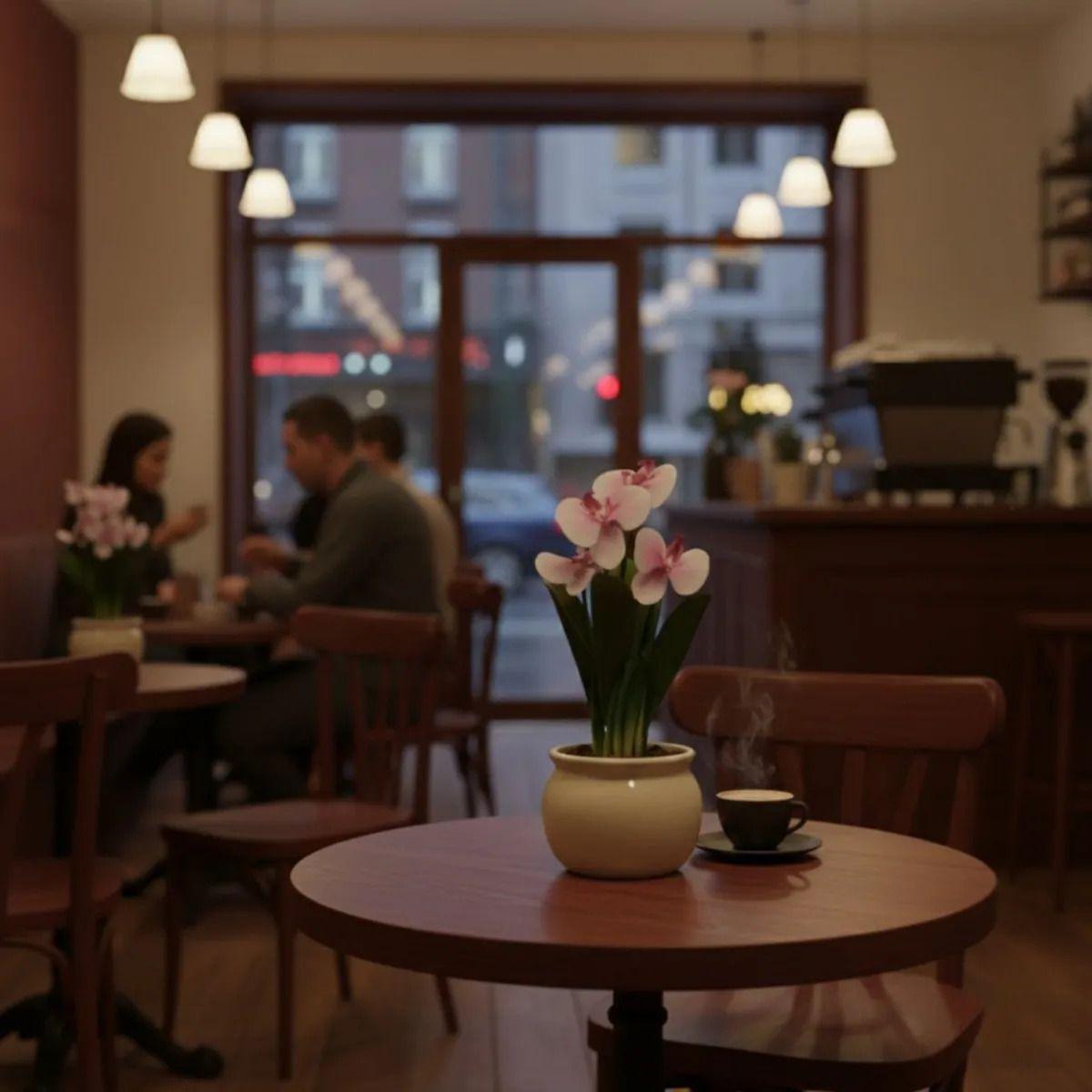 Arreglo Floral Artificial Orquídeas Decorativas Adorno Jhn-3