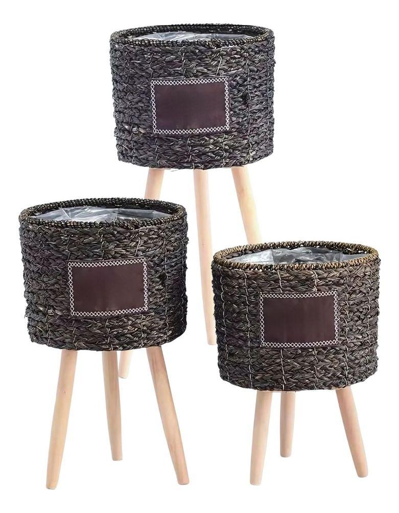 Set Maceteros Modernos Soporte Macetas Jardín Patas Jhn-0