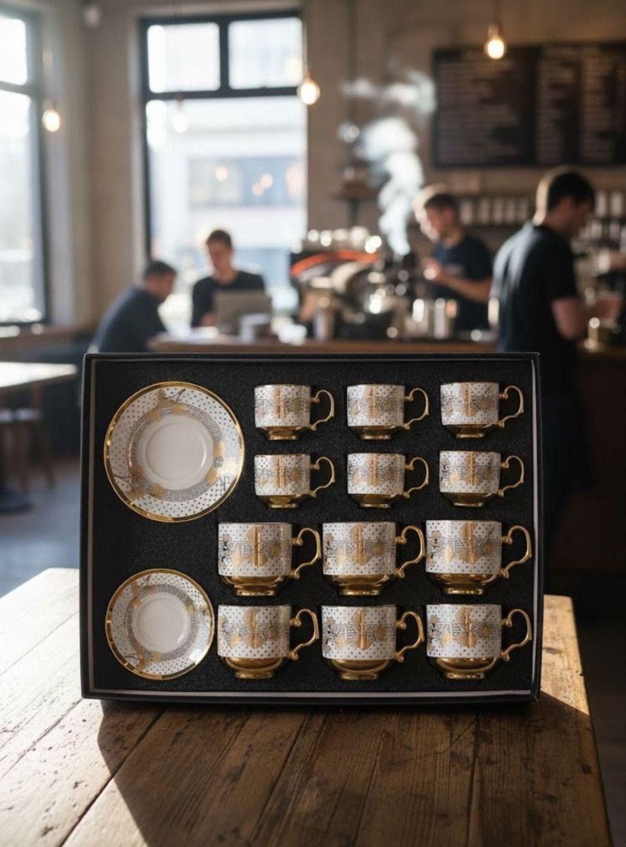 Juego Vajilla Tazas Platillos Adorno Mesa Estilo Clásico Jhn-4