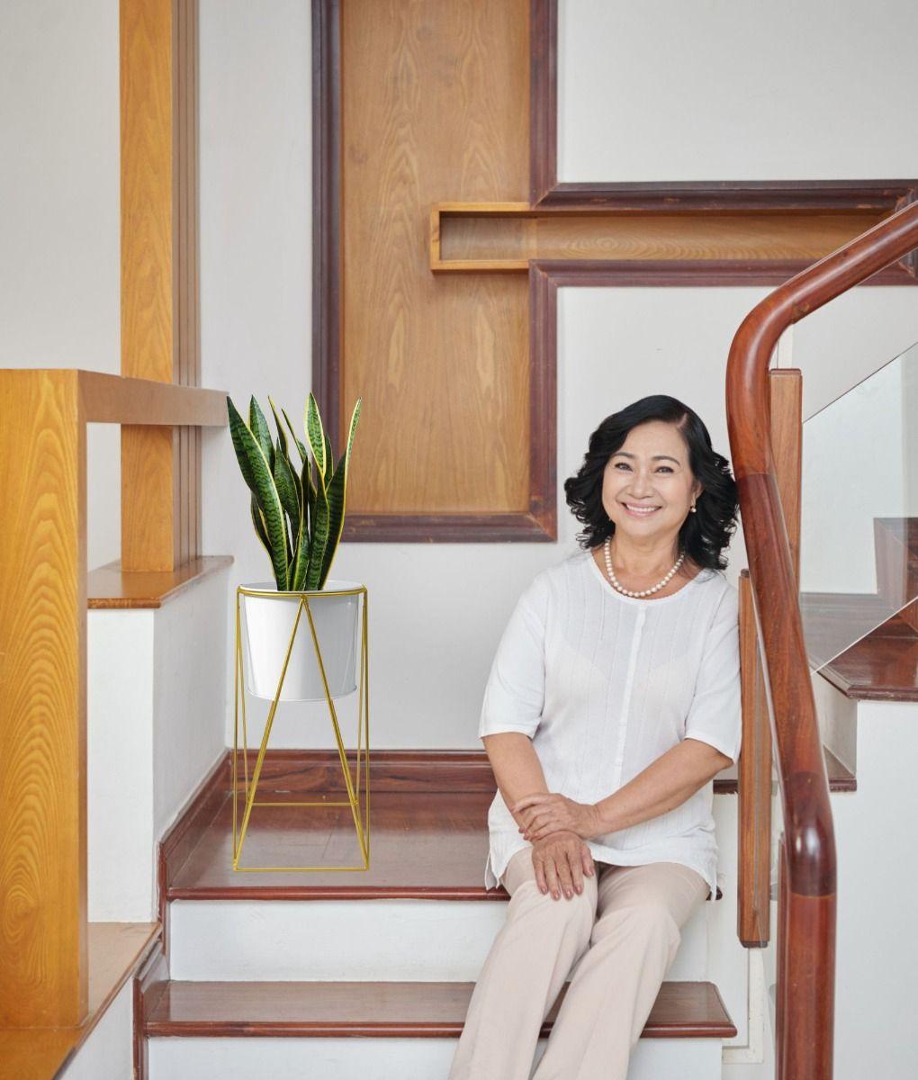 Porta Macetas Pie Hogar Elegante Nórdico Soporte Jhn-3