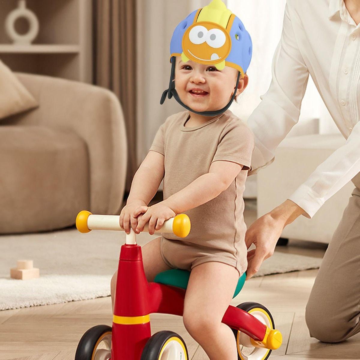 Cascos Antigolpes Diseño Dinosaurio Protector Bebes Lau-3