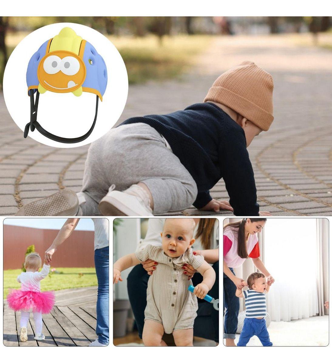 Cascos Antigolpes Diseño Dinosaurio Protector Bebes Lau-8