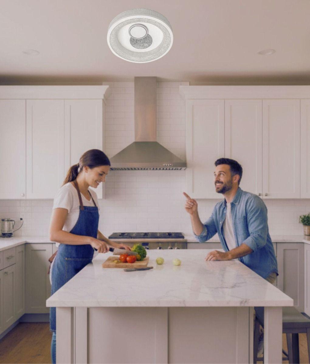 Lámpara Techo LED Abstracción Moderna Contraste Luminoso Jhn-8