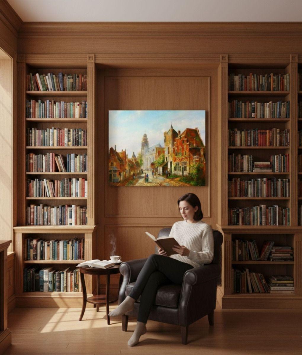 Cuadro Decorativo Pared Adorno Pueblo Decoración Hogar Jhn-4