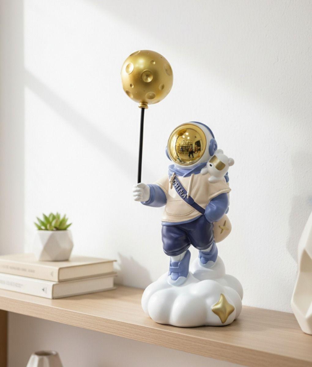 Figura Decorativa Viaje Luna Estatua Fantasía Cósmica Jhn-8