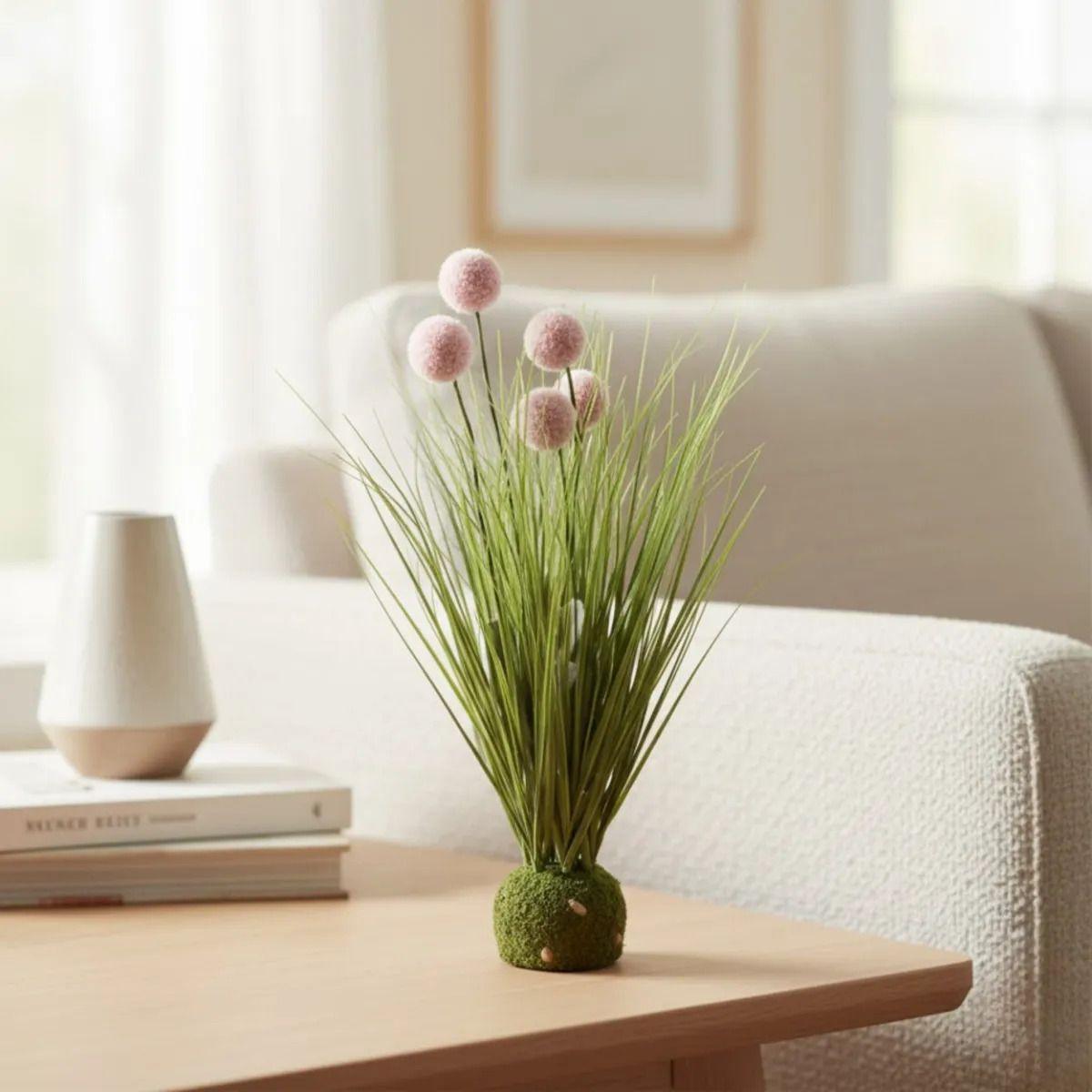 Adorno Floral Artificial Esfera Silvestre Musgo Hogar Jhn-9