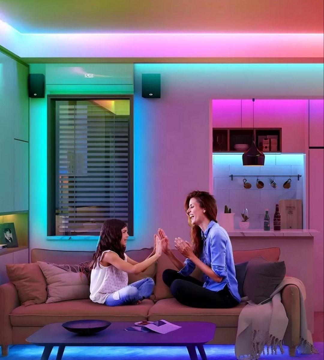 Tira Cinta Neon Flex Luz LED Decorativa RGB 10m Jhn-4