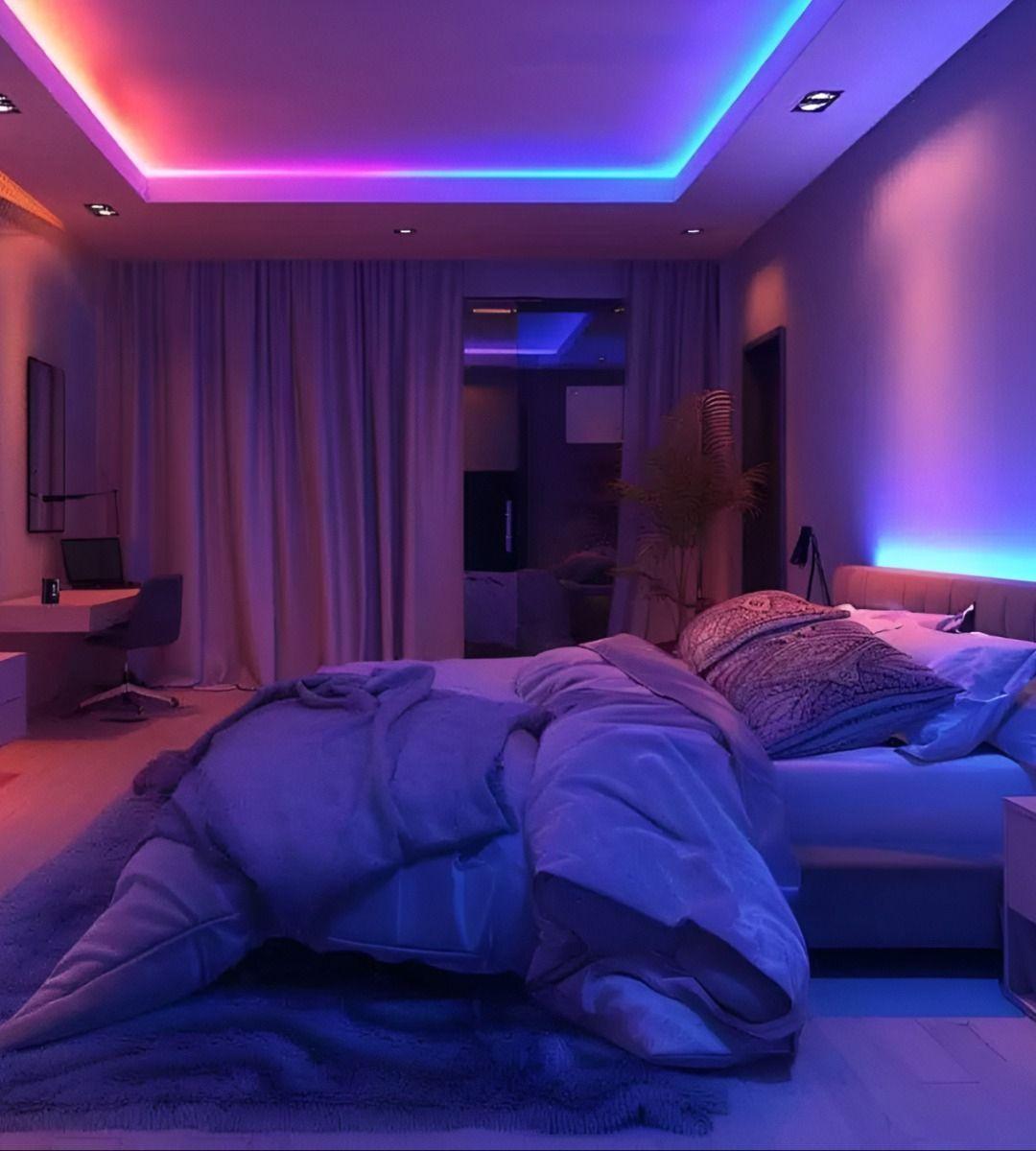 Tira Cinta Neon Flex Luz LED Decorativa RGB 10m Jhn-5