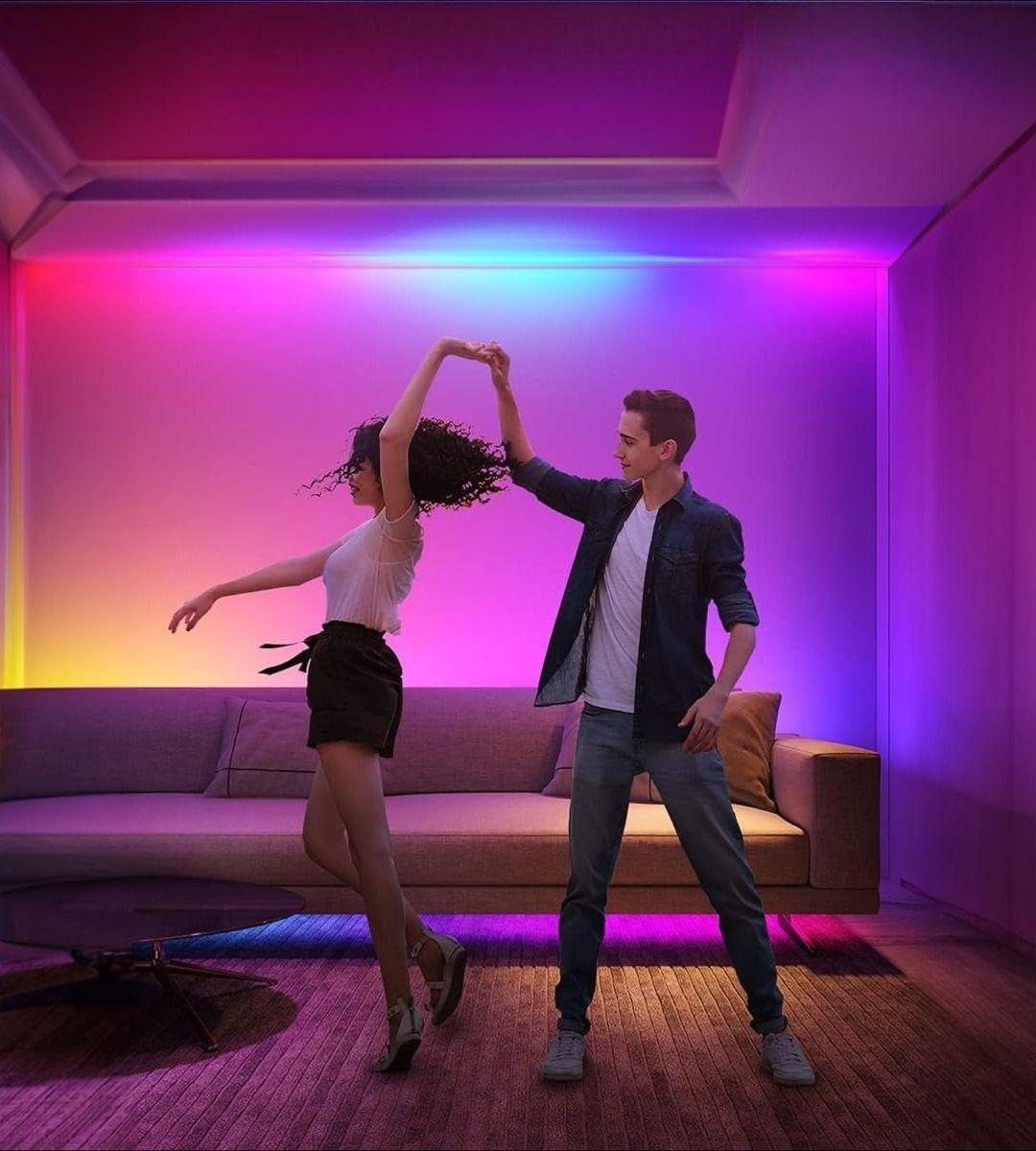 Tira Cinta Neon Flex Luz LED Decorativa RGB 10m Jhn-6