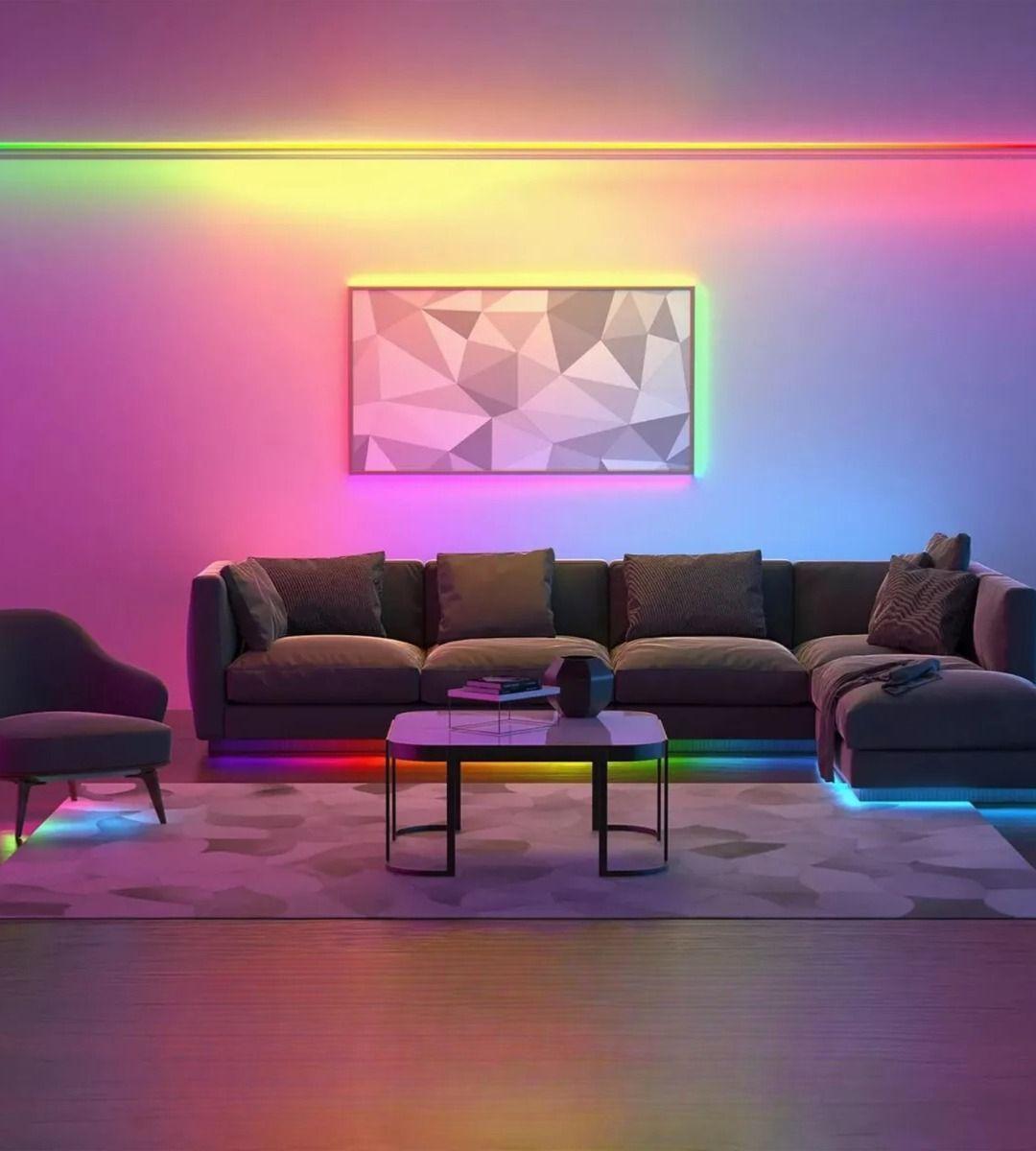 Tira Cinta Neon Flex Luz LED Decorativa RGB 10m Jhn-9