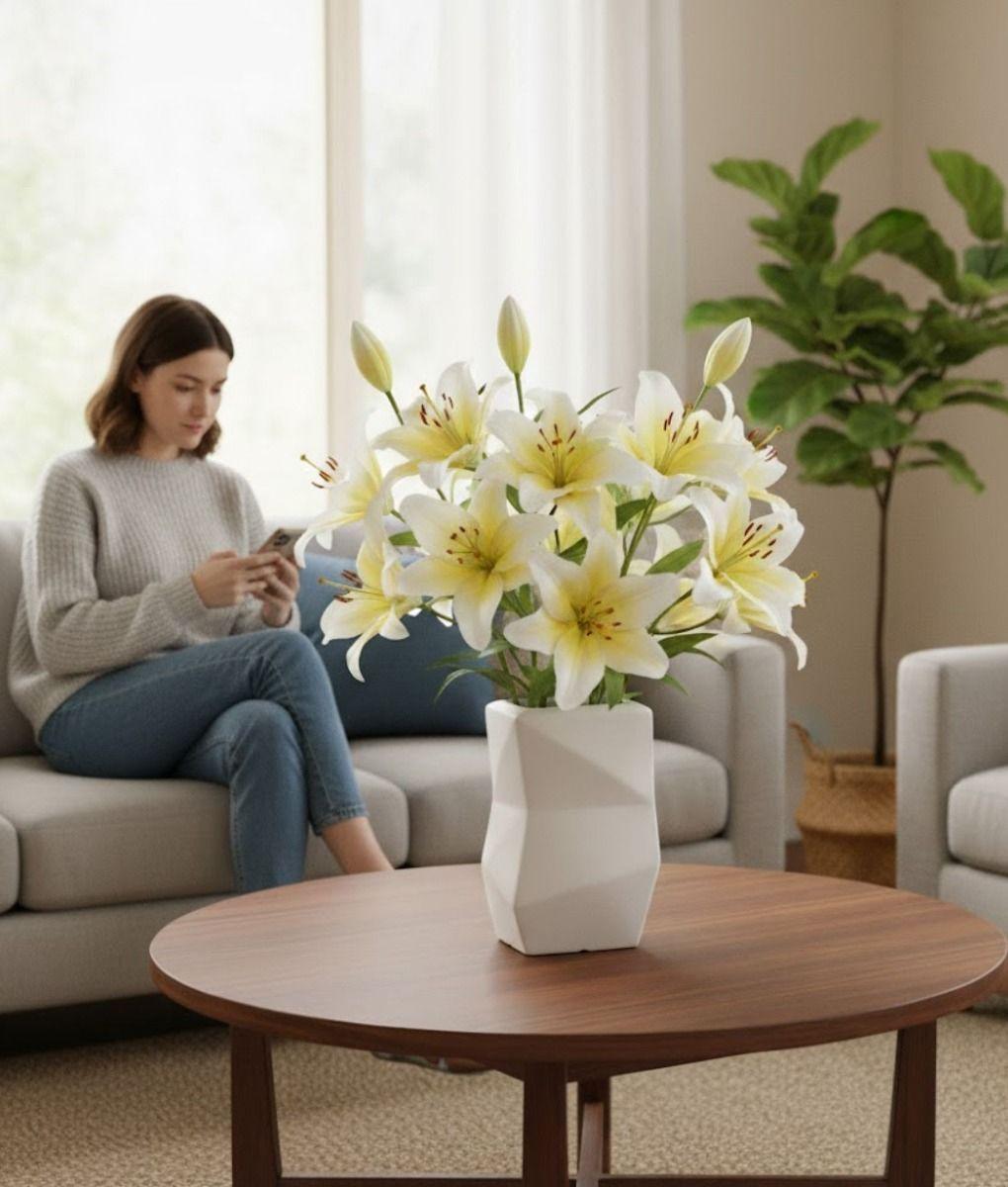 Florero Decorativo Jarrón Silueta Escultural Moderno Jhn-2