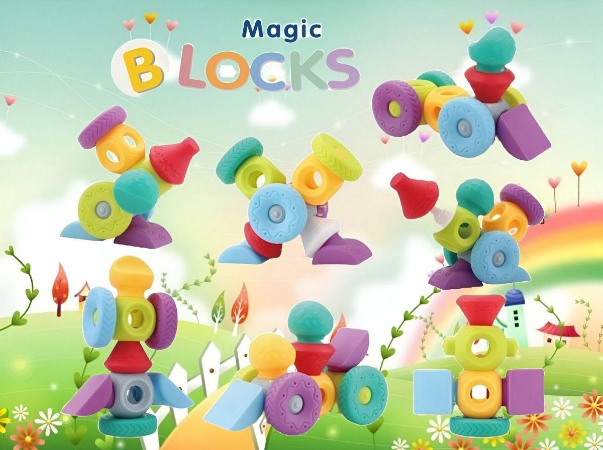 Bloques Construcción Juguete Tridimensional Educación Jhn-9