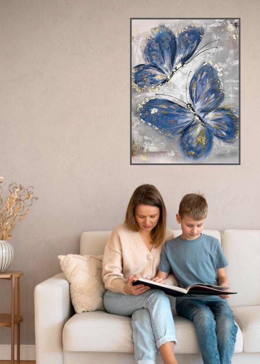 Cuadro Decorativo Pared Mariposas Abstractas Hogar Jhn-2