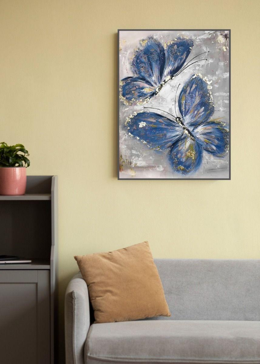 Cuadro Decorativo Pared Mariposas Abstractas Hogar Jhn-8