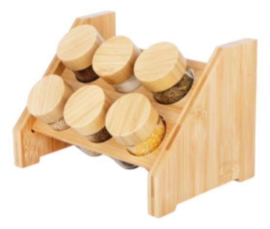 Especiero Decorativo Natural Organizador Almacenamiento Jhn-8