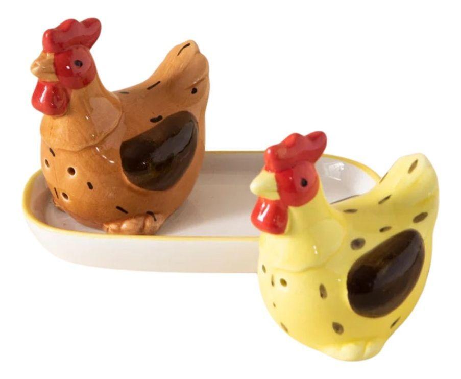 Set 2 Juego Salero Pimentero Bandeja Elegante Hogar Jhn-2