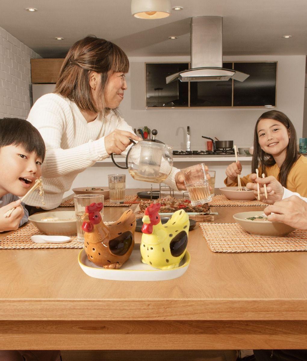 Set 2 Juego Salero Pimentero Bandeja Elegante Hogar Jhn-3