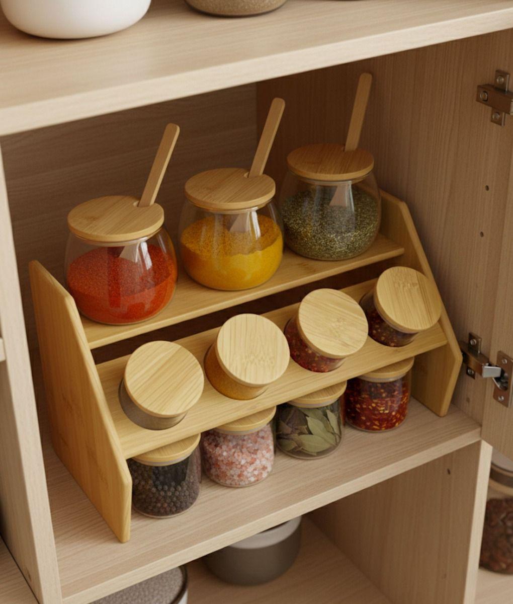 Juego Recipiente Almacenamiento Soporte Contenedor Jhn-5