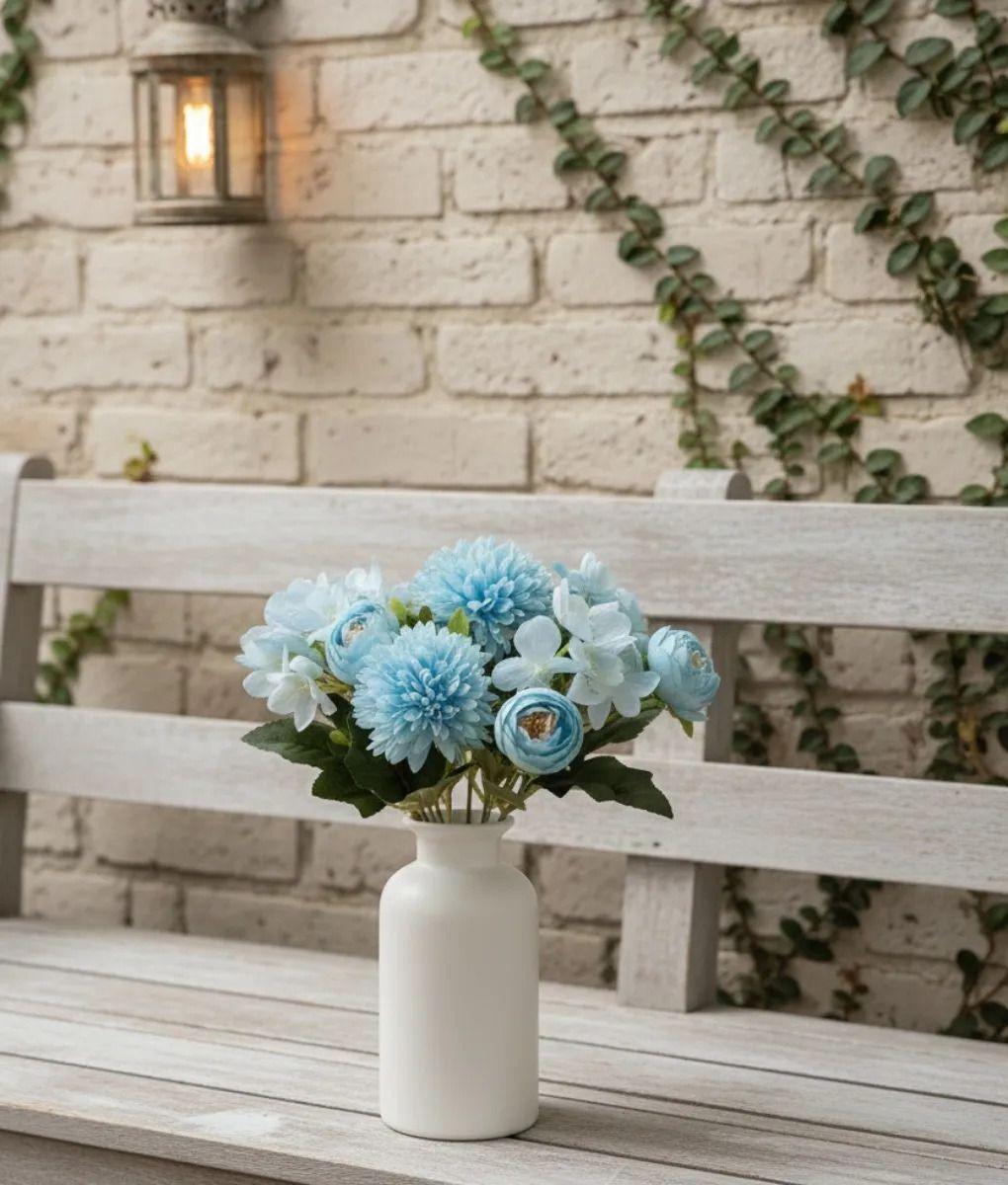 Set 4 Ramo Flores Artificiales Belleza Encanto Hogar Jhn-9