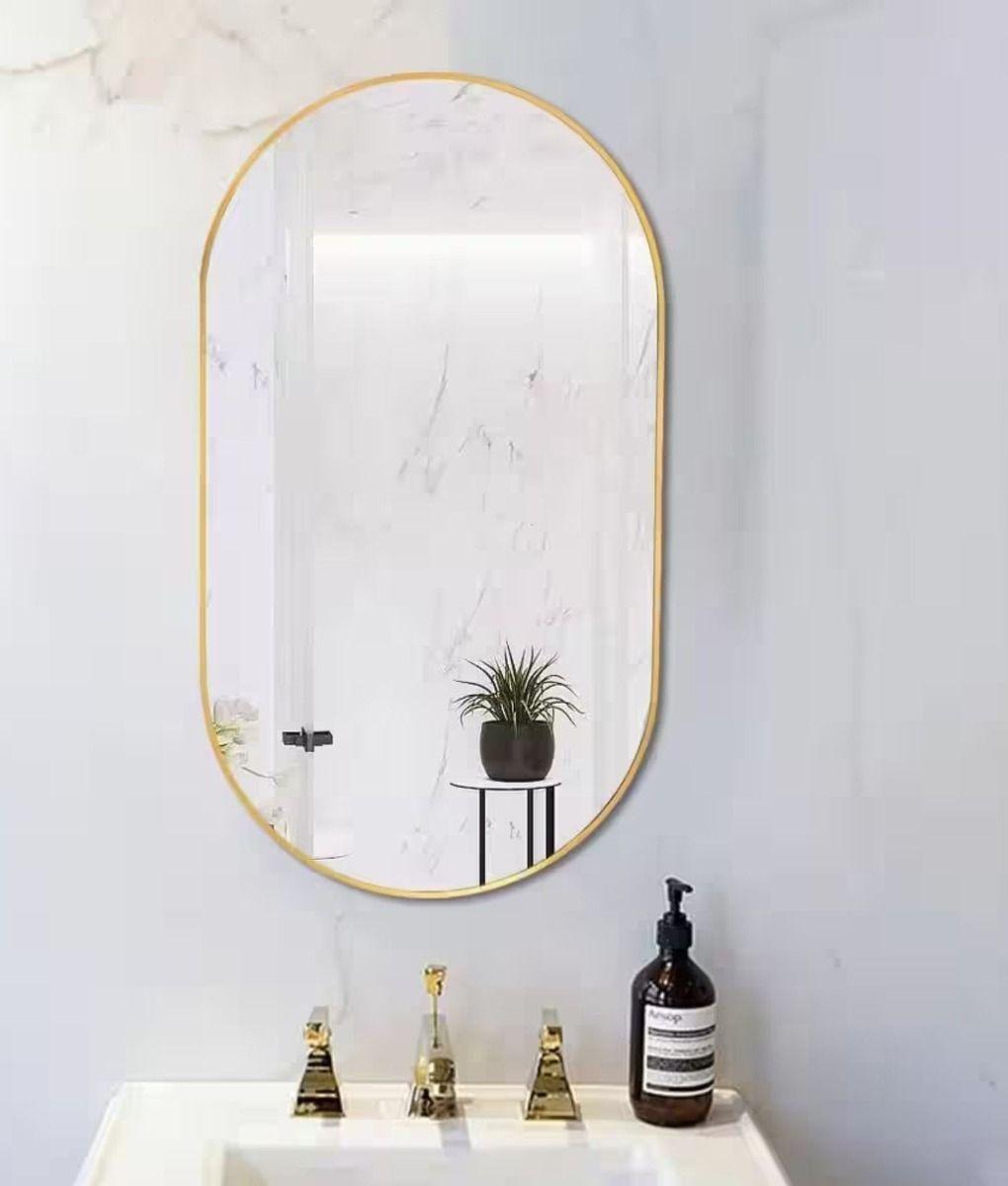 Espejo Decorativo Ovalado Pared Estilo Nórdico Adorno Jhn-6