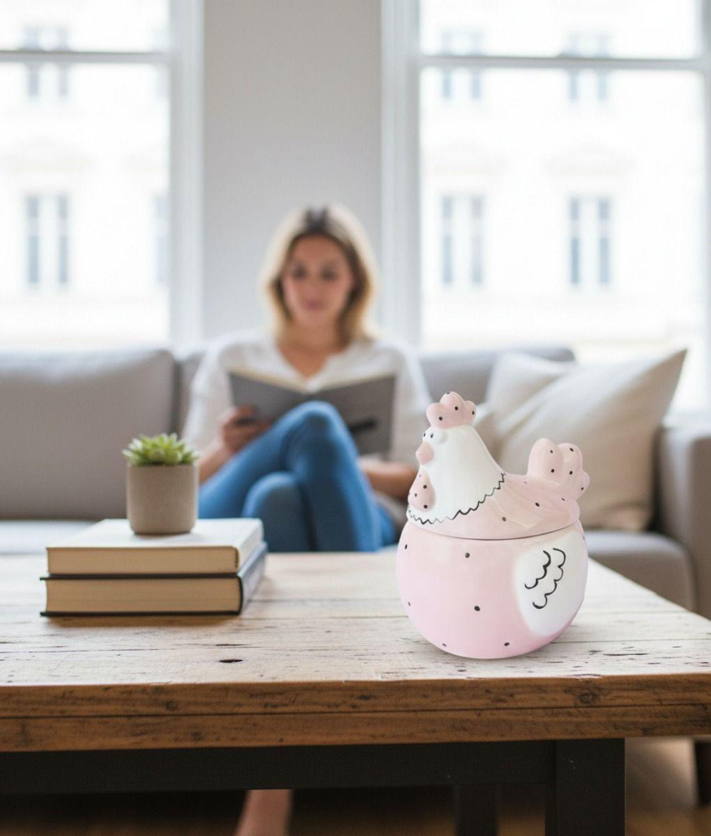 Huevera Decorativa Tapa Almacenamiento Cocina Hogar Jhn-8