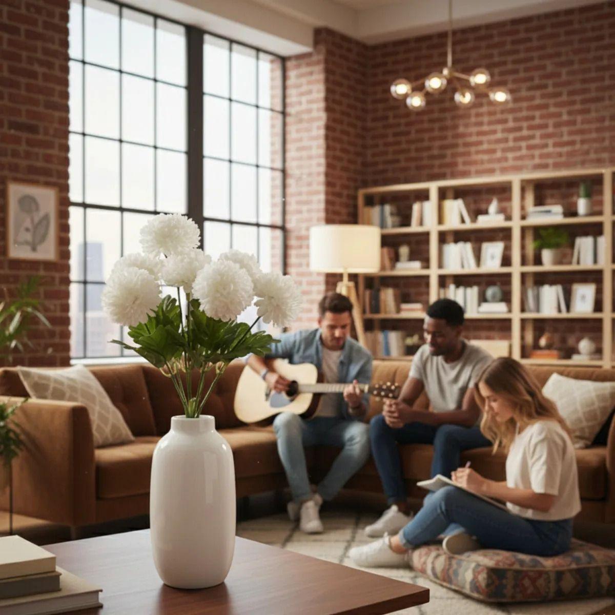 Set 2 Ramo Flores Ornamentales Elegancia Artificial Jhn-2