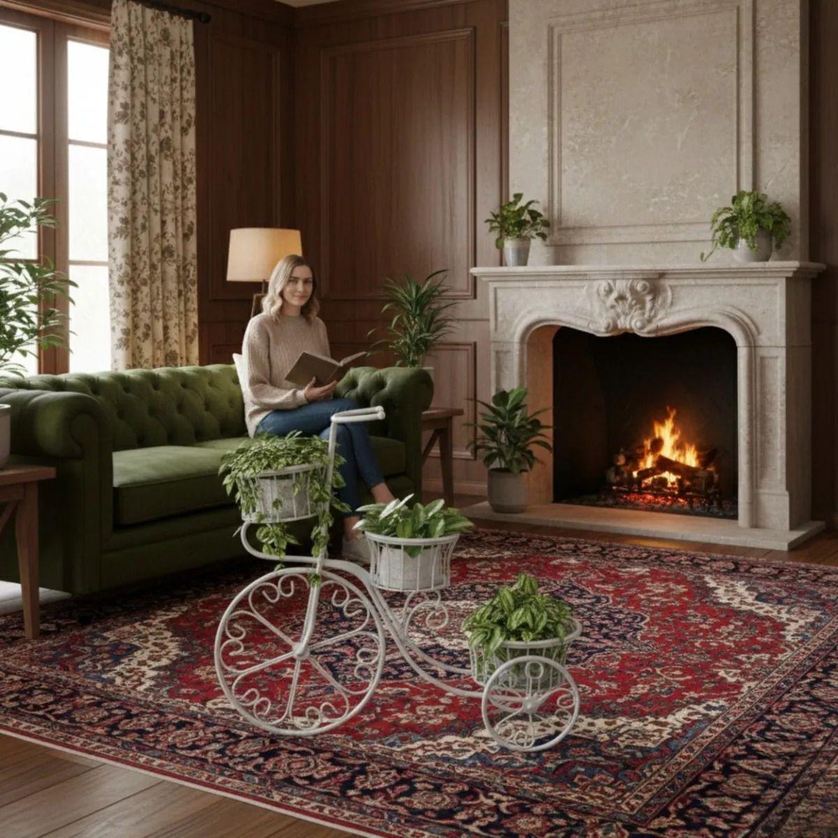 Porta Maceta Decorativo Triciclo Ornamental Vintage Jhn-3