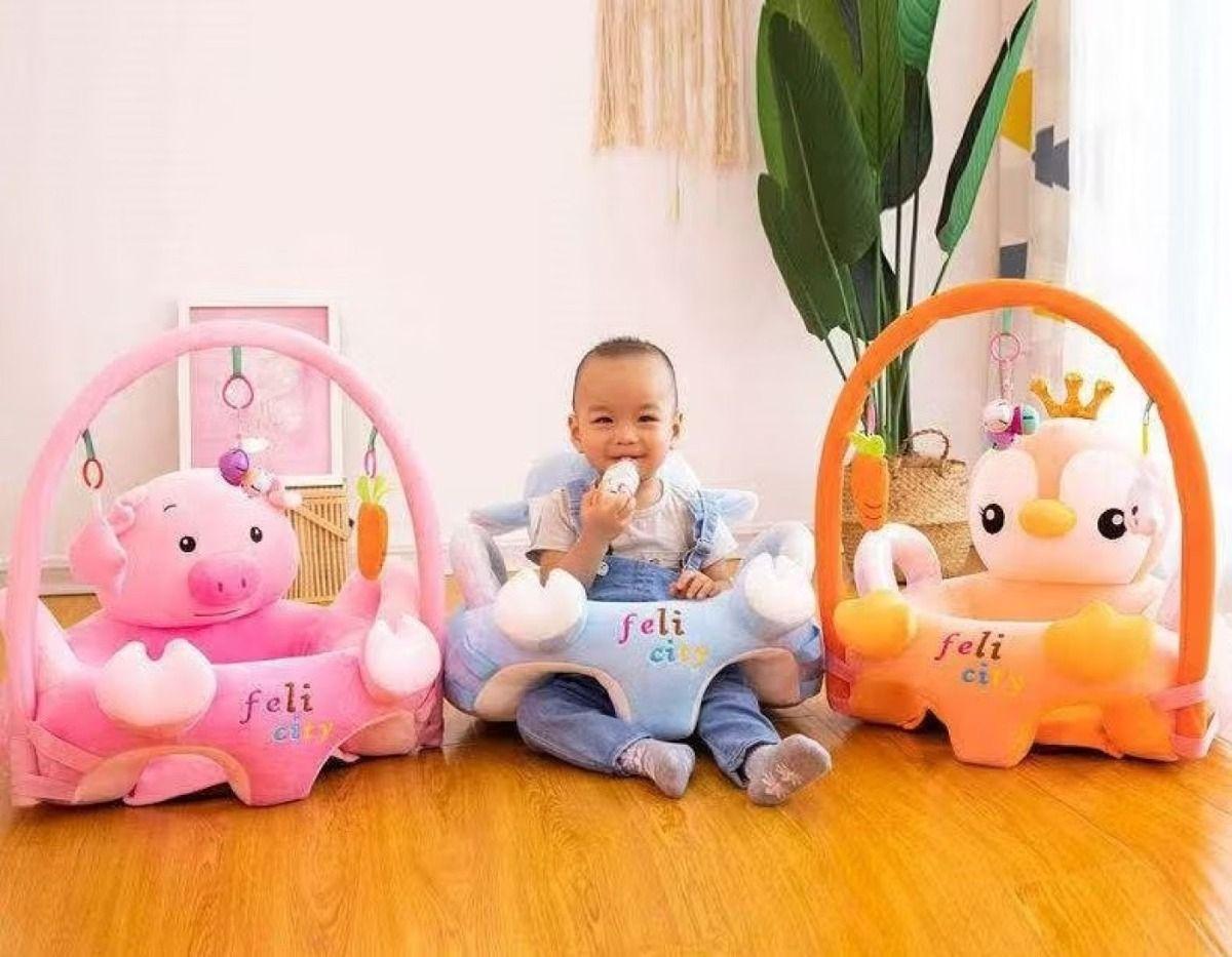 Silla Felpa Extra Suave Cómoda Nido Anticaídas Niños Lau-9