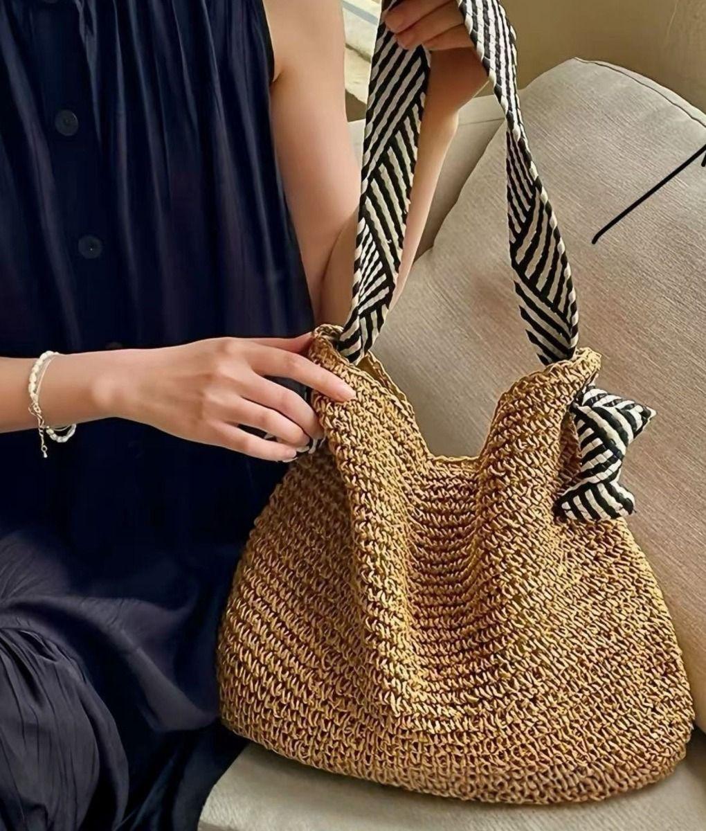 Cartera Bolso Casual Asas Diseño Contraste Moderno Jhn-3