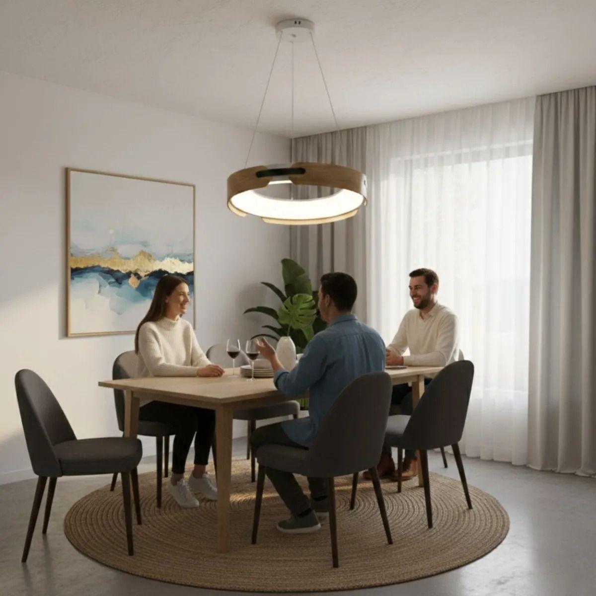 Lámpara Techo Colgante Diseño Halo Estilo Minimalista Jhn-2