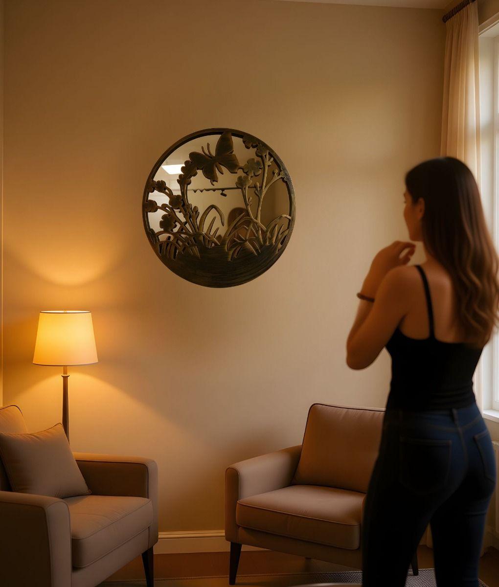 Espejo Pared Decorativo Diseño Funcional Árbol Vida Jhn-2