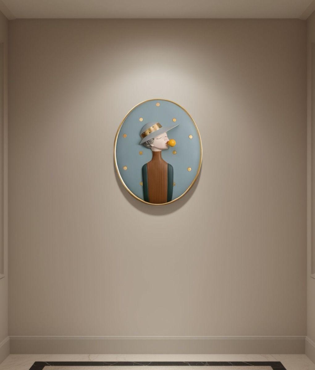 Adorno Pared Cuadro Colgante Decorativo Burbujas Jhn-5