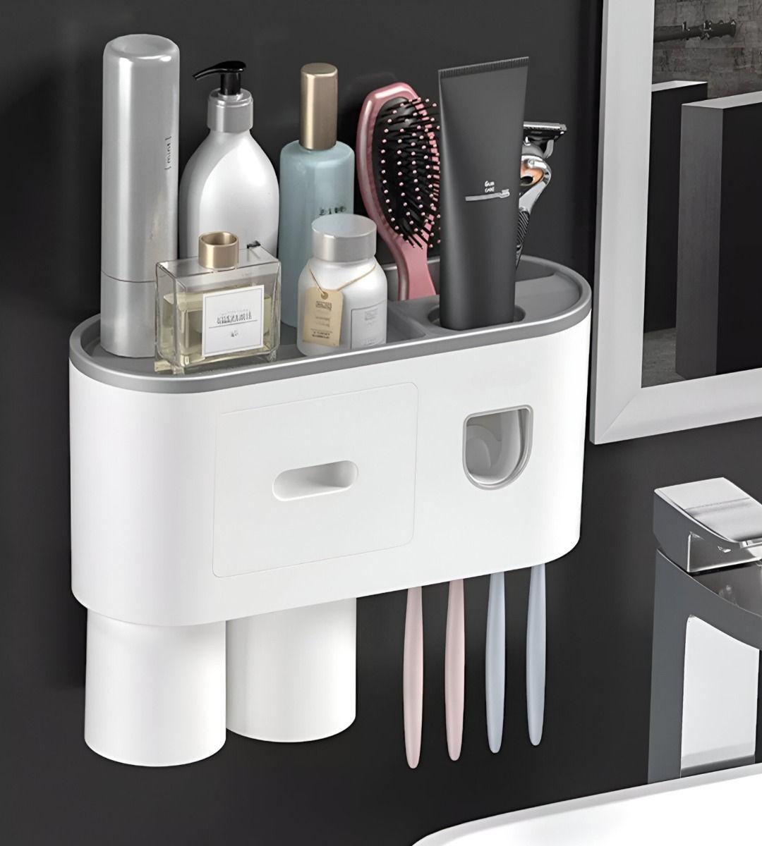 Soporte Cepillos Dientes Dispensador Pasta Organizador Jhn-9