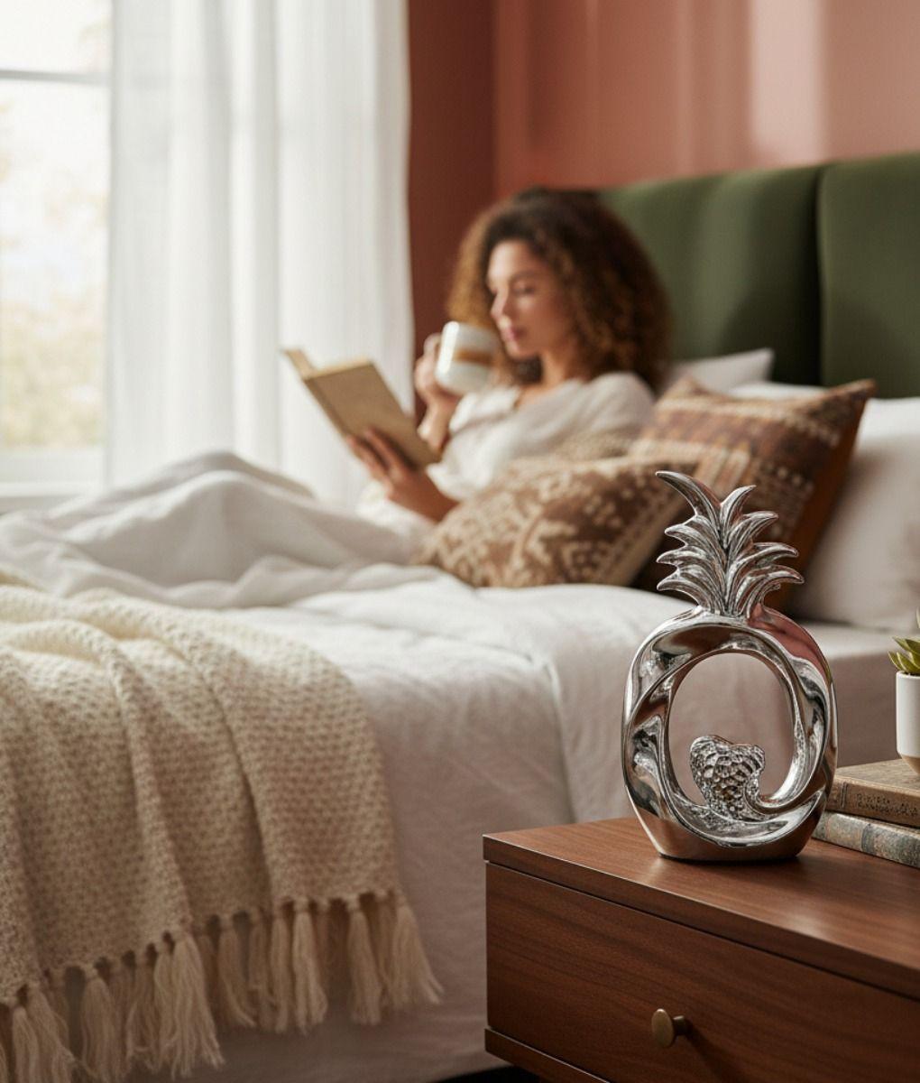 Figura Decorativa Piña Adorno Moderno Estatua Hogar Jhn-9