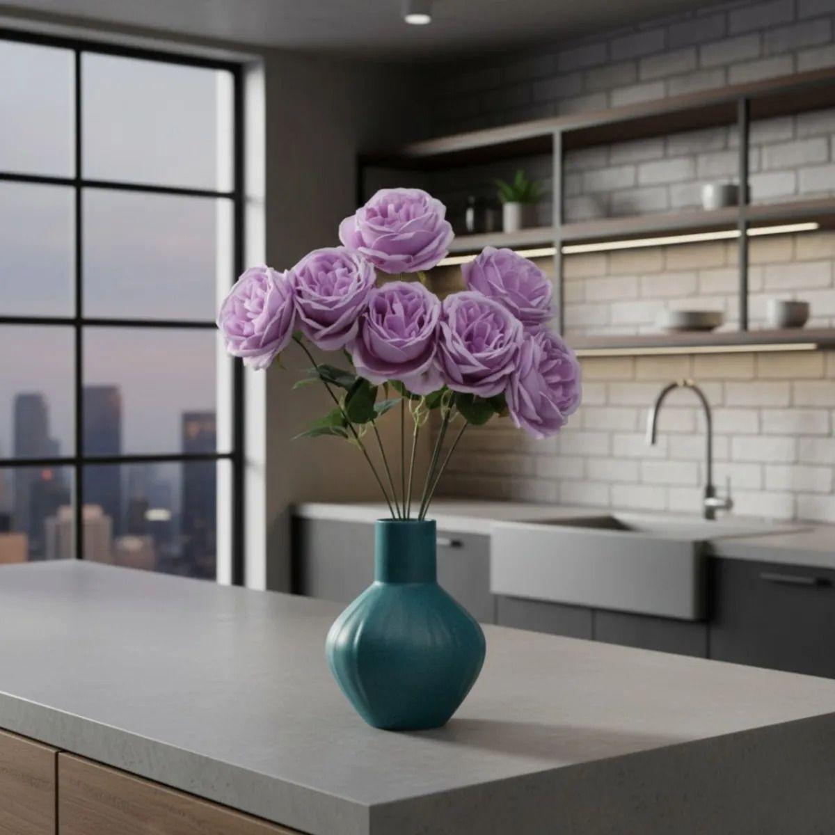 Set 2 Ramo Artificial Rosas Diseño Estilo Americano Jhn-6