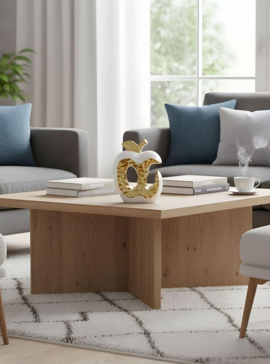 Figura Decorativa Diseño Manzana Estatua Adorno Jhn-5