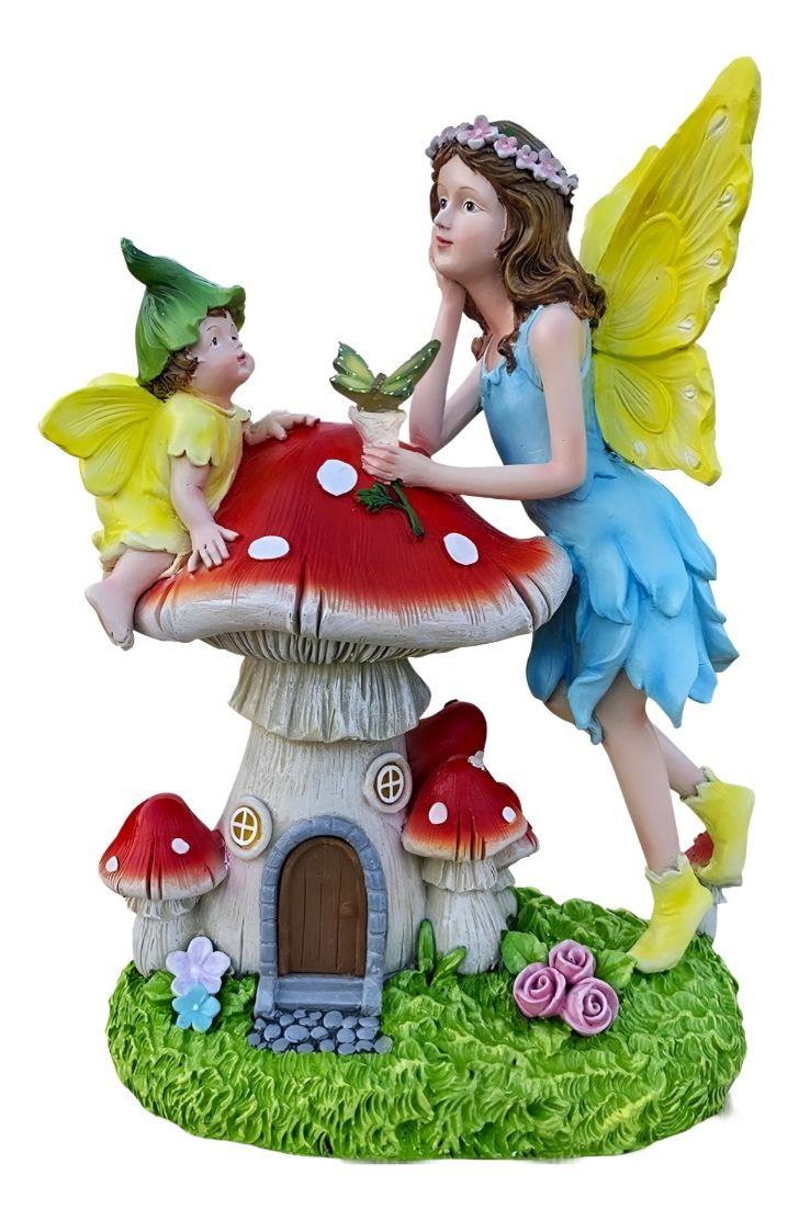 Figura Jardín Estatua Ángel Escultura Hada Decoración Jhn-0