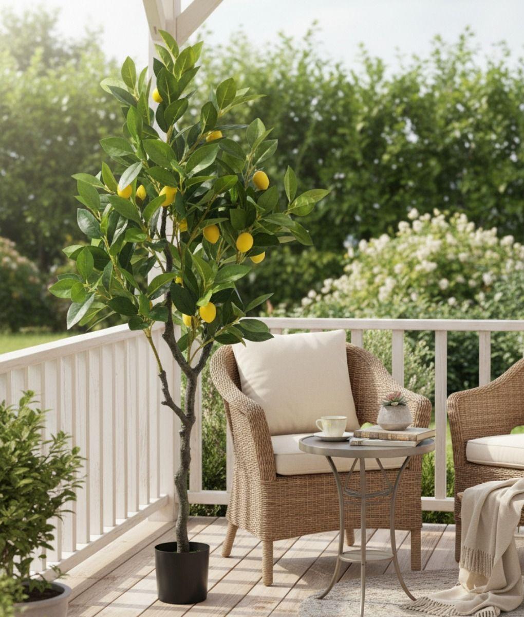 Planta Artificial Decorativa Árbol Limón Adorno Jhn-4